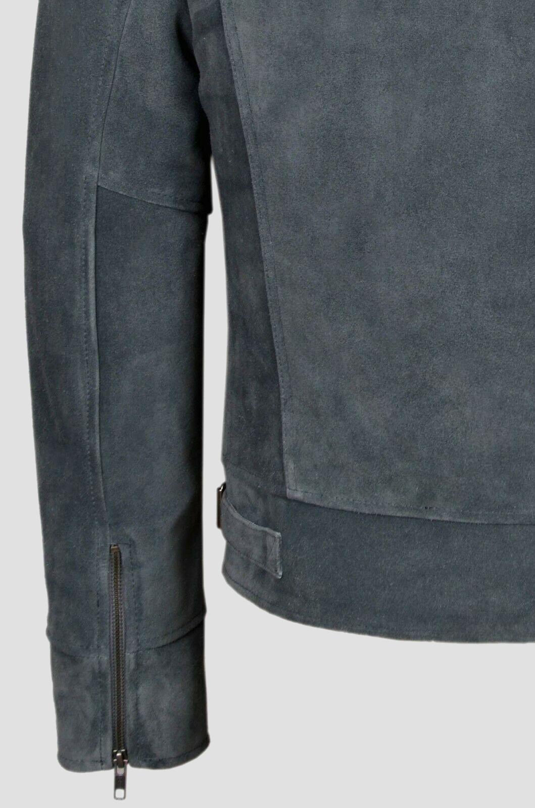 Stallon Grey Suede Jacket - The Vintage Leather